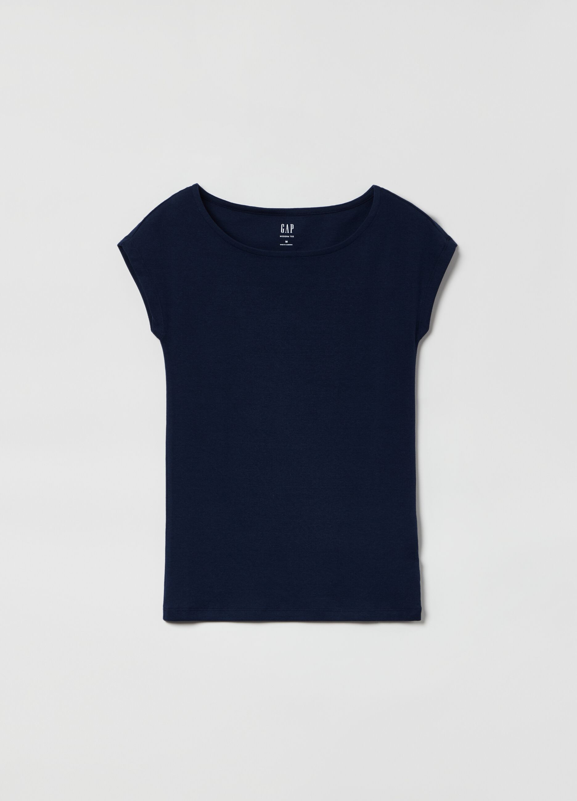 Boat neck T-shirt