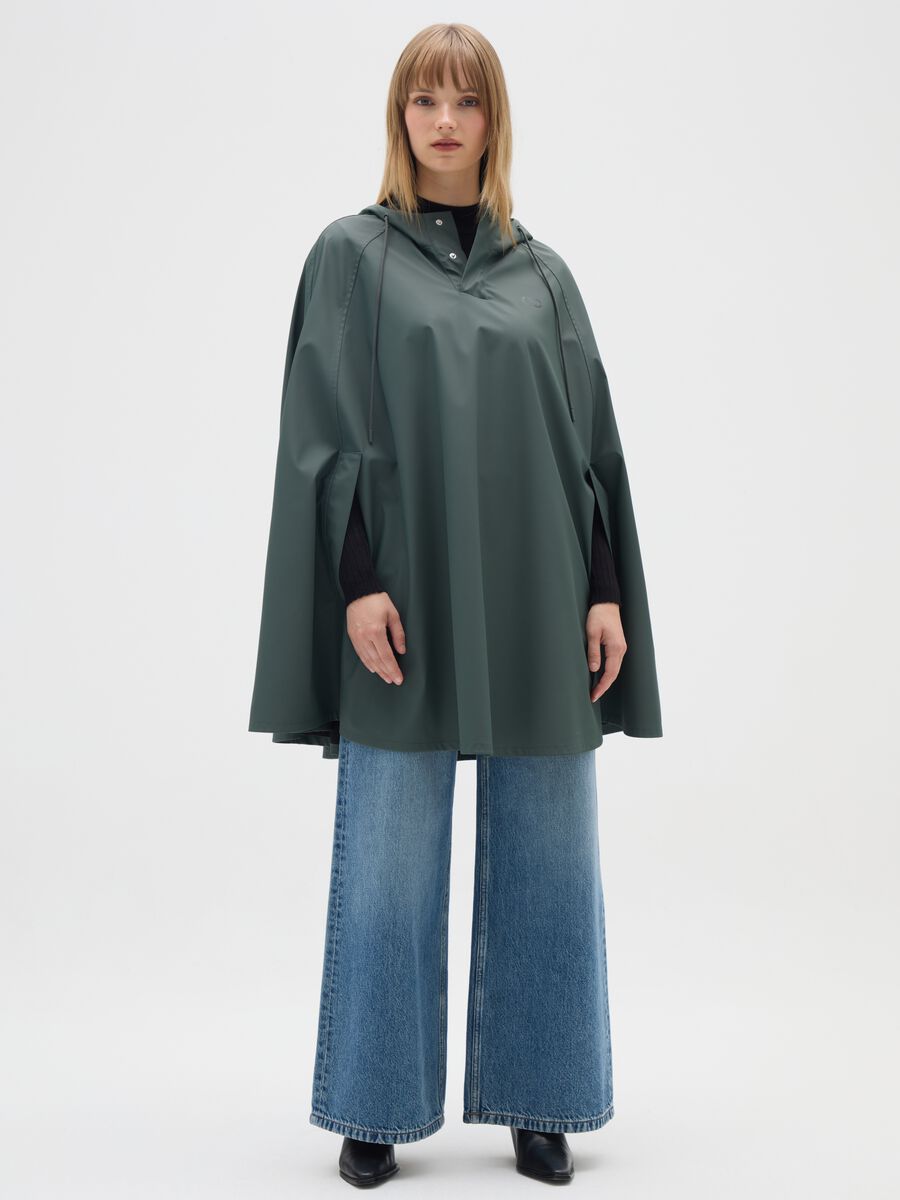 Green waterproof jacket regular fit_1