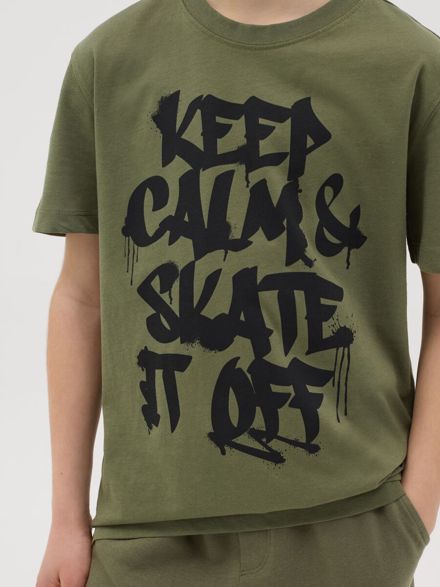 Cotton T-shirt with print_1