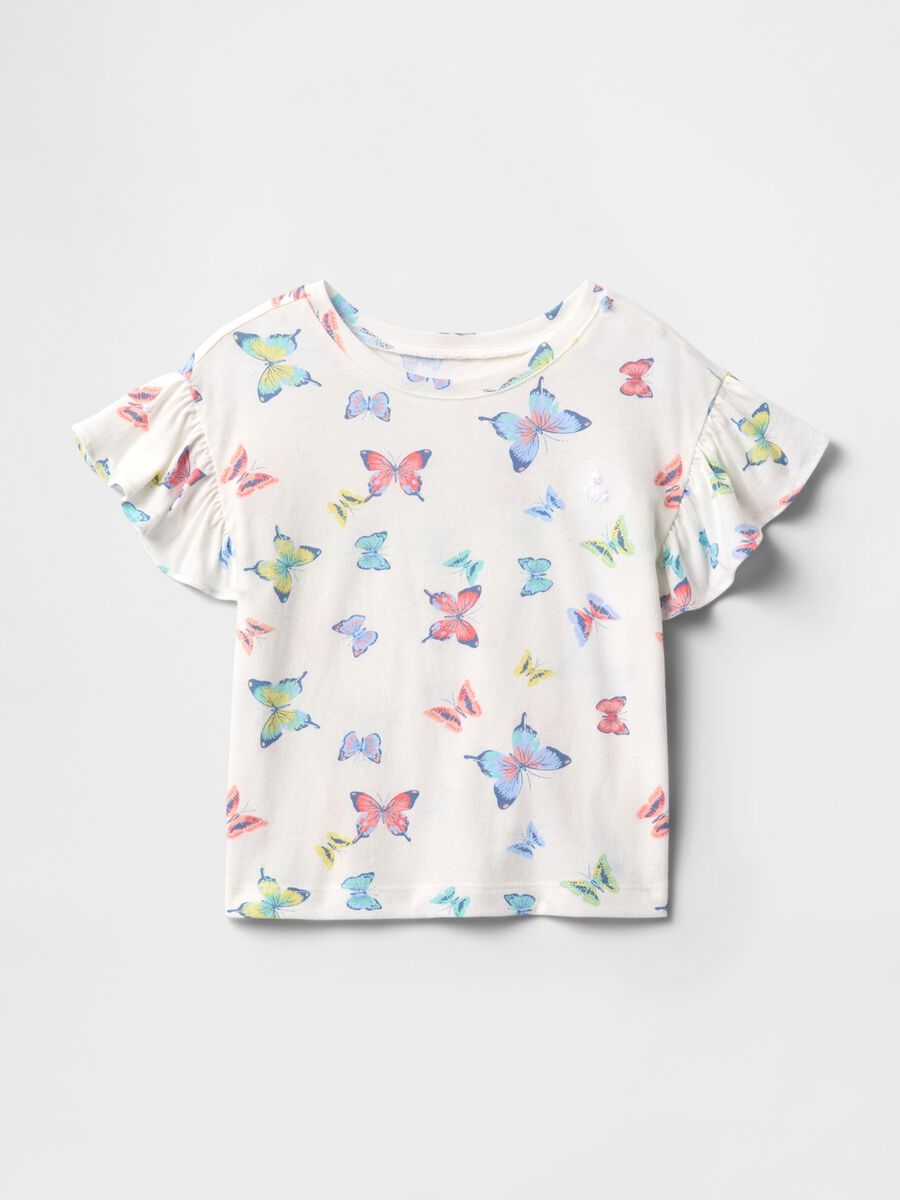 Girls' Butterfly Cotton T-shirt_0