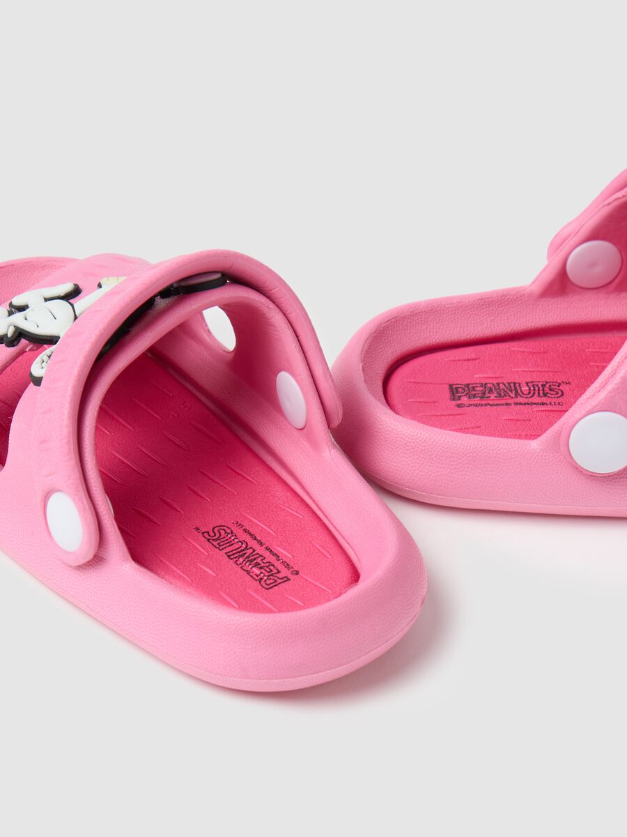 Girls' EVA pink sandals with Snoopy details_2