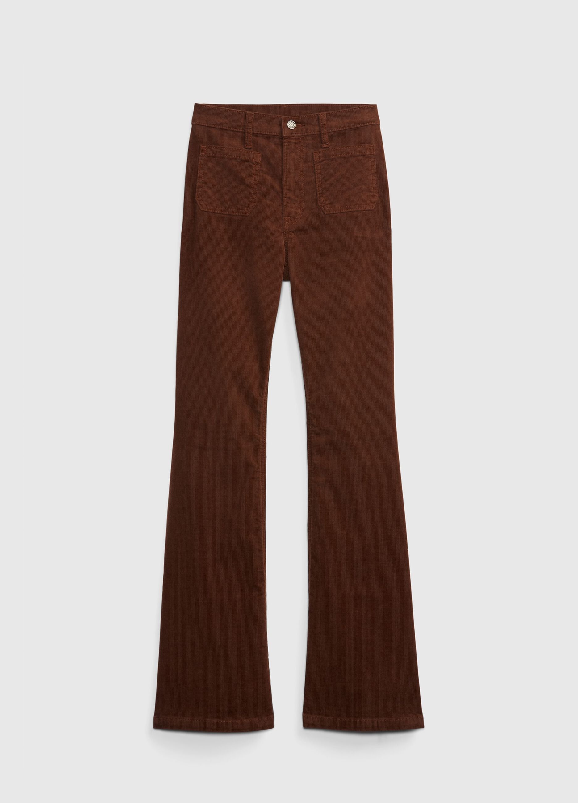 Jeans flare fit in corduroy