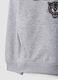 Grey hooded sweatshirt in cotton-viscose blend with print for boys_3