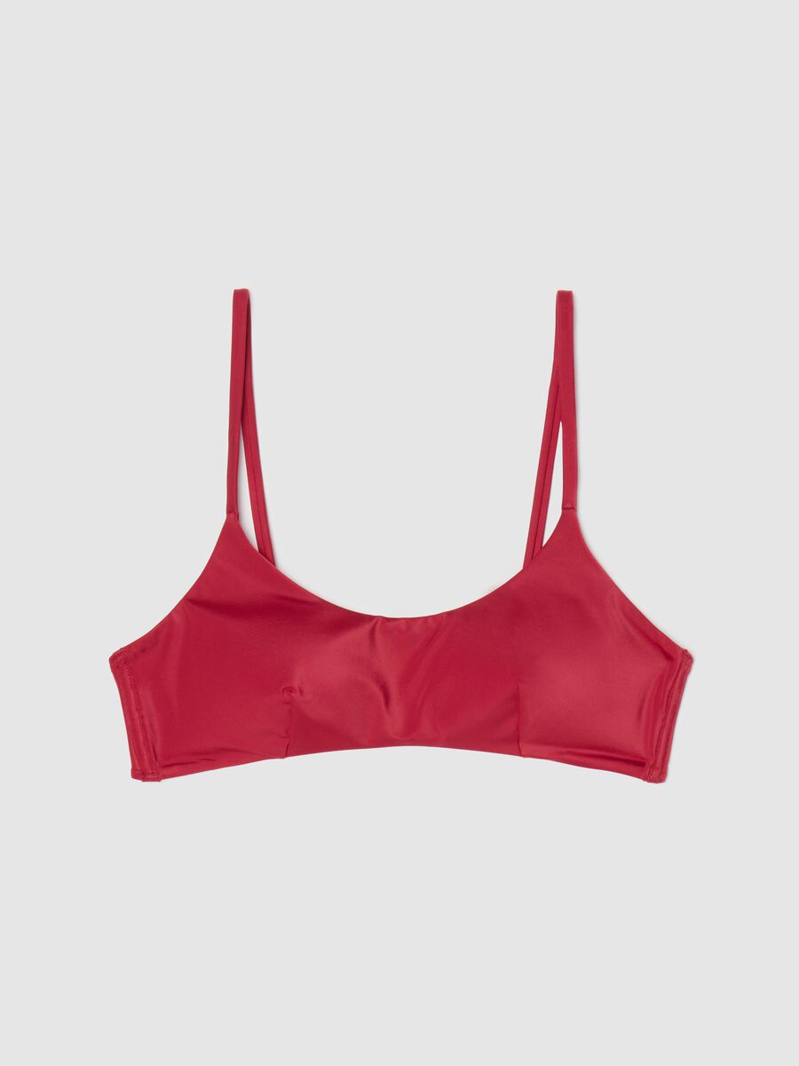 Red bralette bikini top with removable padding_4