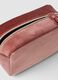 Pink ribbed stretch-fabric toiletry bag_1