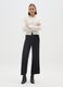 White regular fit cardigan with buttons_1