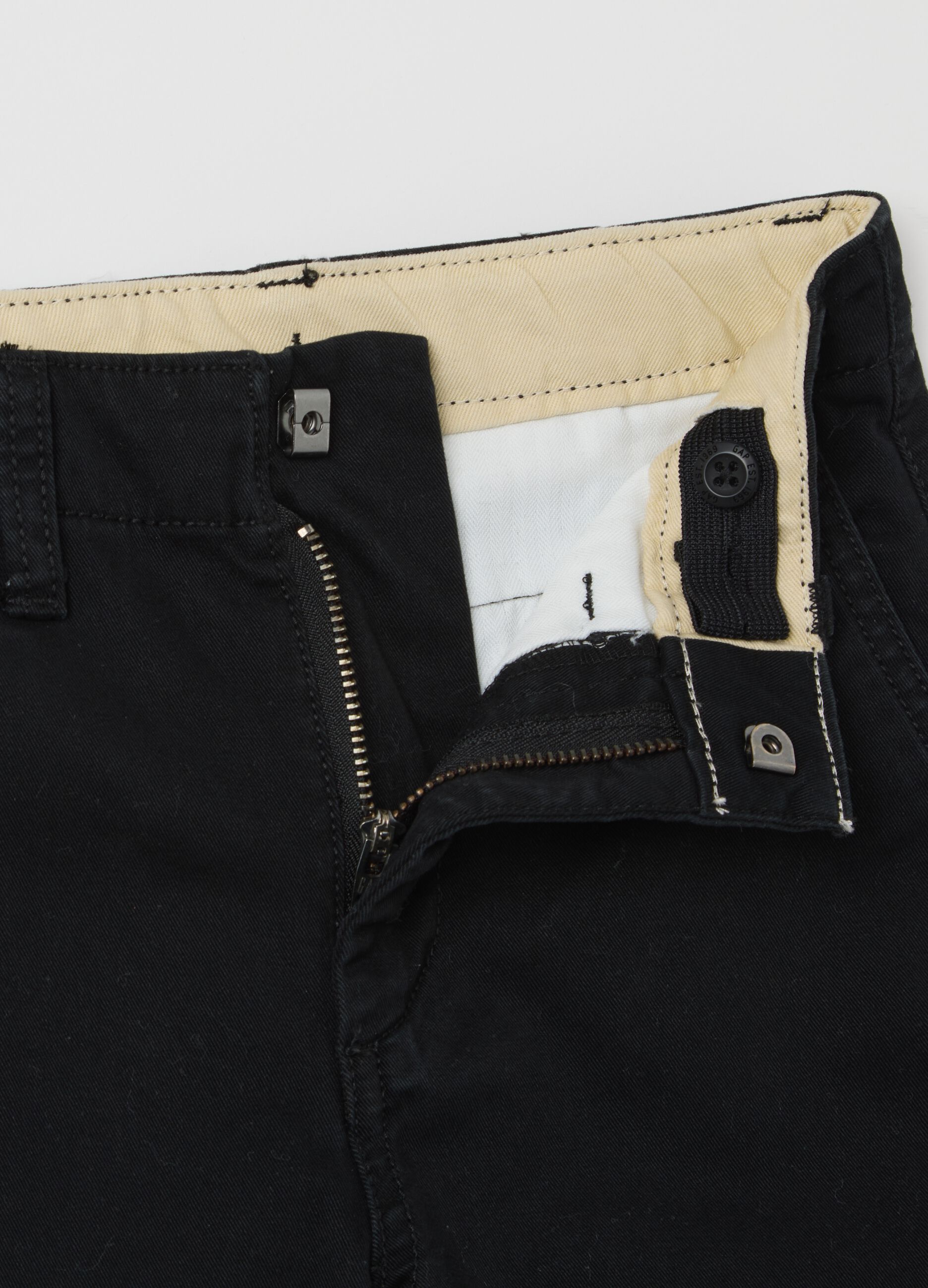 Black trousers in stretch cotton