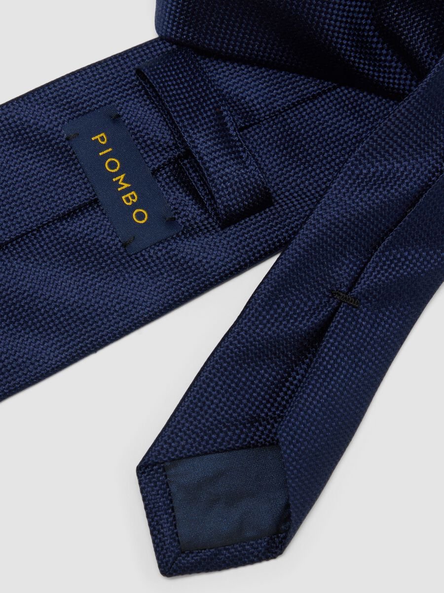 Cravatta in pura seta blu pala 8 cm_1