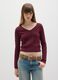 Red Cotton Blend Jumper Regular Fit_2