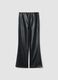 Leggings neri flare con vita regular ed elastico_6