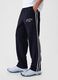 Joggers with striped bands and Athletic logo embroidery_3