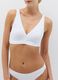 Bipack di reggiseni a triangolo in cotone elasticizzato bianco e nero_1