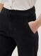 Black Cotton Blend Slim Fit Chino Trousers_3