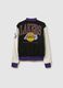 Multicolour kids' bomber jacket regular fit with Lakers print_4