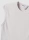 T-shirt fitted bianca in modal elasticizzato a costine ALTAVIA STUDIO_7