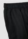 Black linen-viscose blend shorts with elasticated waist, regular fit_1