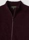 Purple viscose-blend fleece sweatshirt with crew neck and zip, regular fit_1