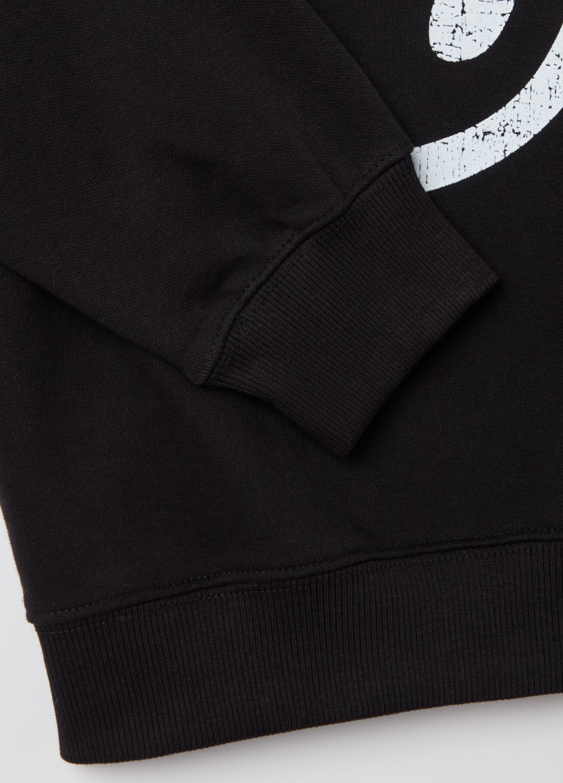 Oversized sweatshirt with The Rolling Stones print