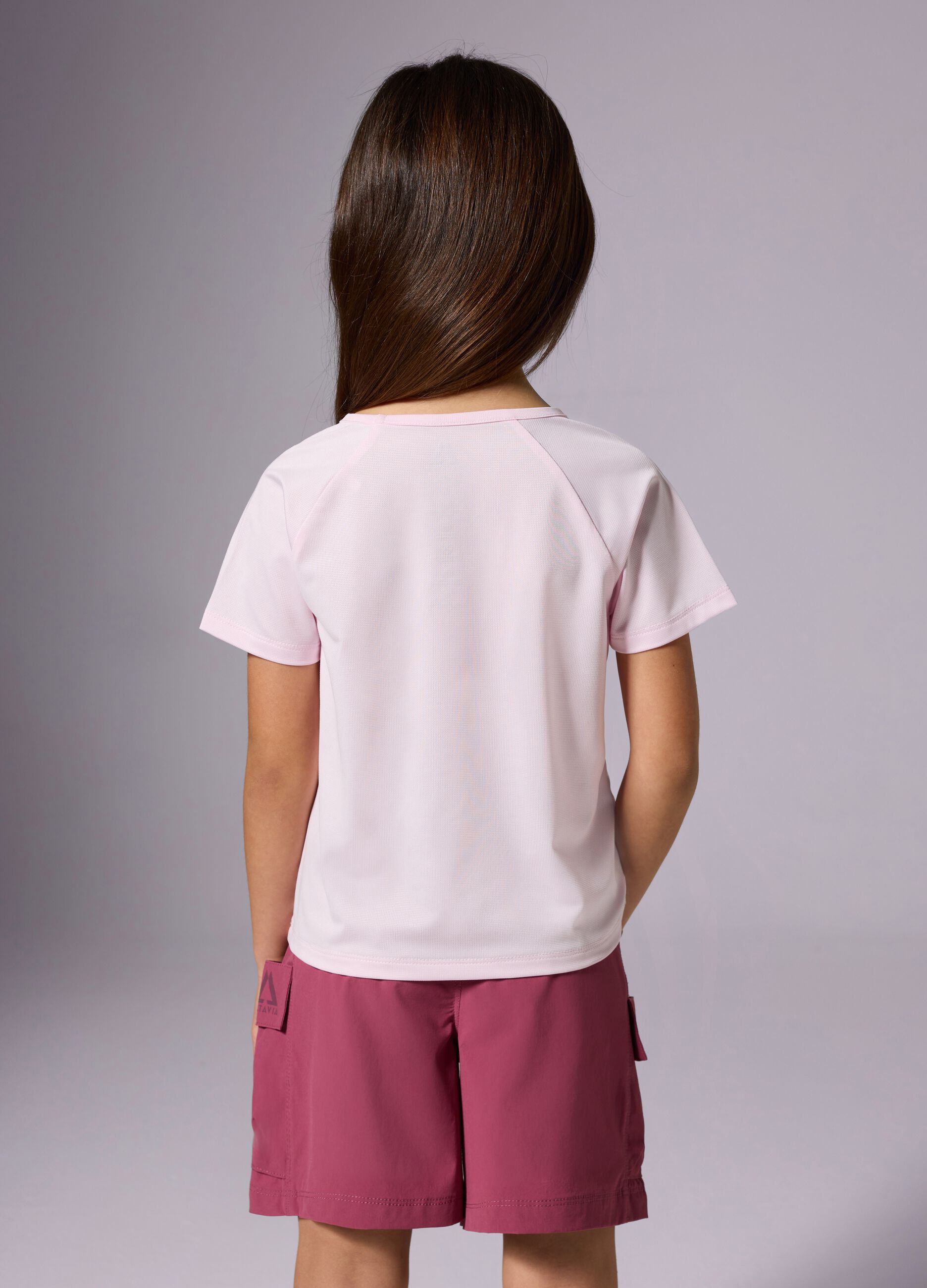 ALTAVIA WITH DEBORAH COMPAGNONI pink sports cargo shorts