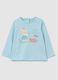 Girls' pure cotton azure regular fit top_0