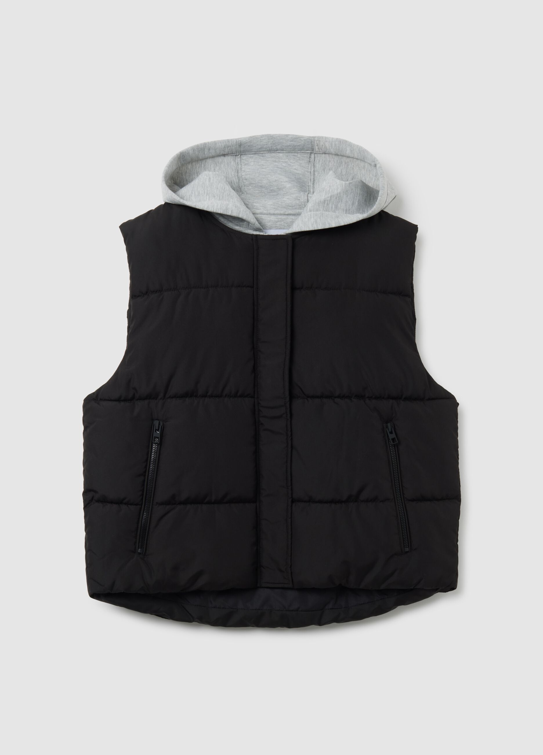 Black Fabric Waistcoat Regular Fit