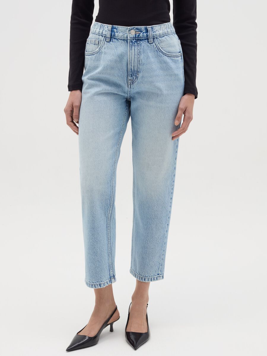 Cropped mum-fit jeans_1