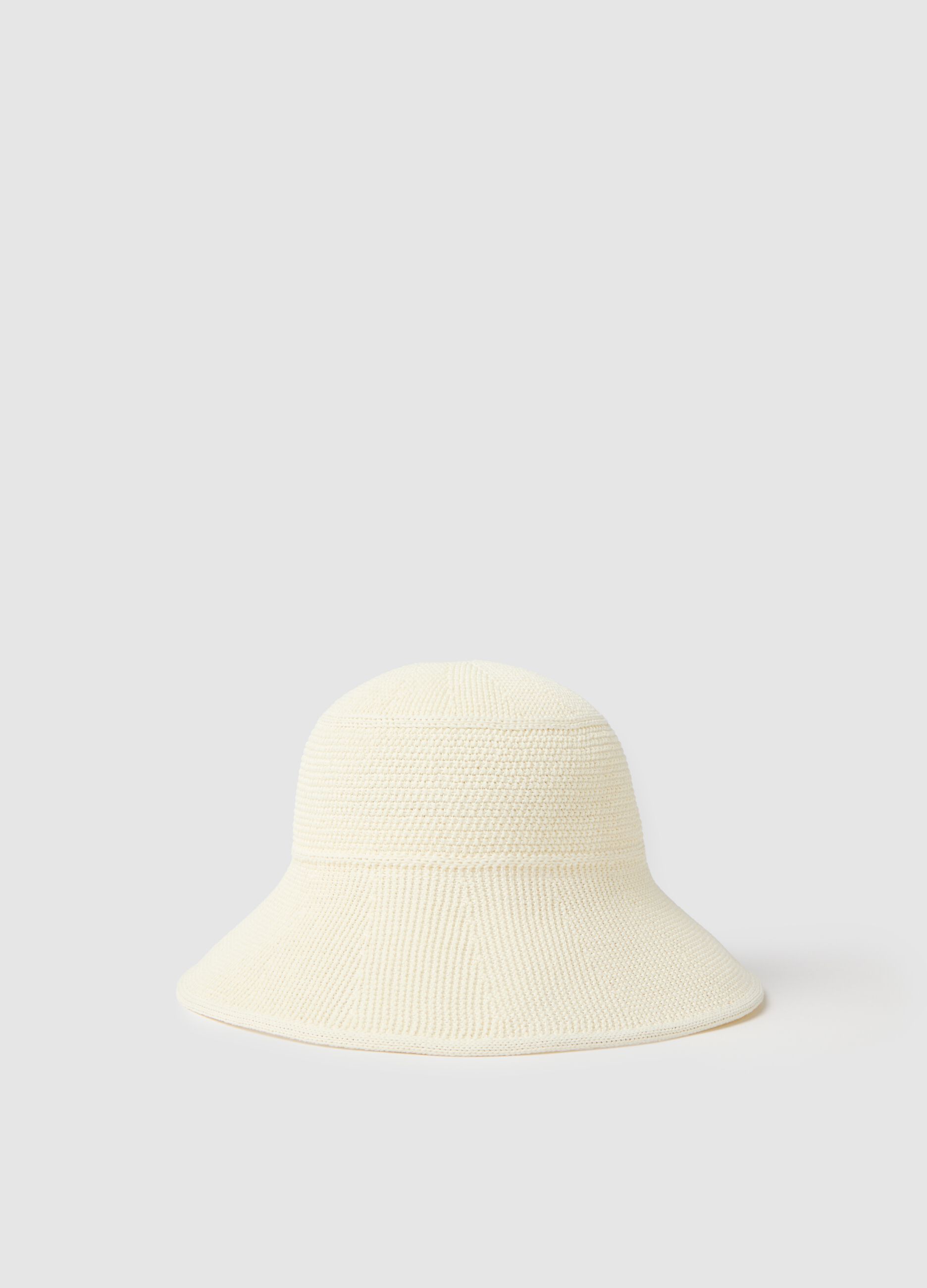 Women's White Cloche Hat