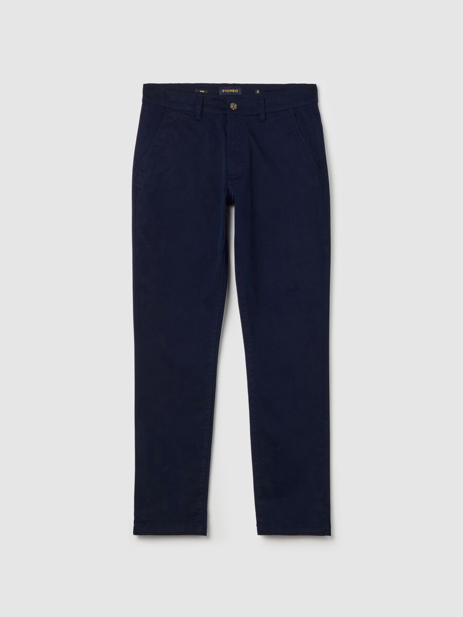 Slim-fit chinos in stretch twill_4