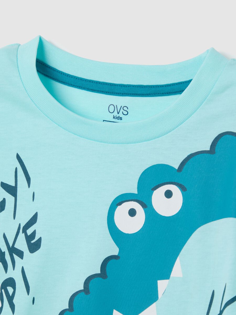 Children's blue pure cotton pyjamas regular fit_2
