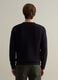 Pullover with round neck and woven design_2