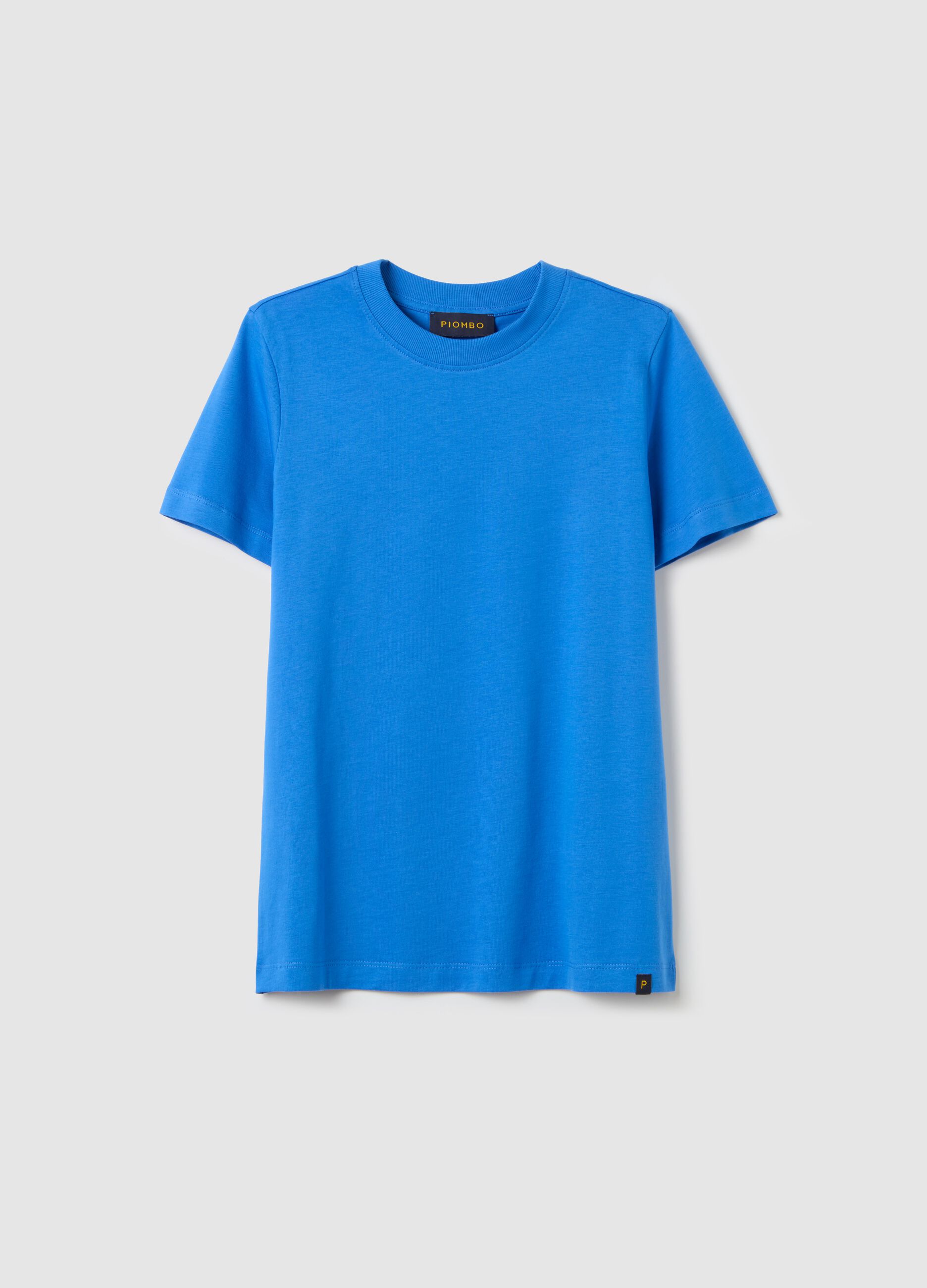 T-shirt girocollo in cotone