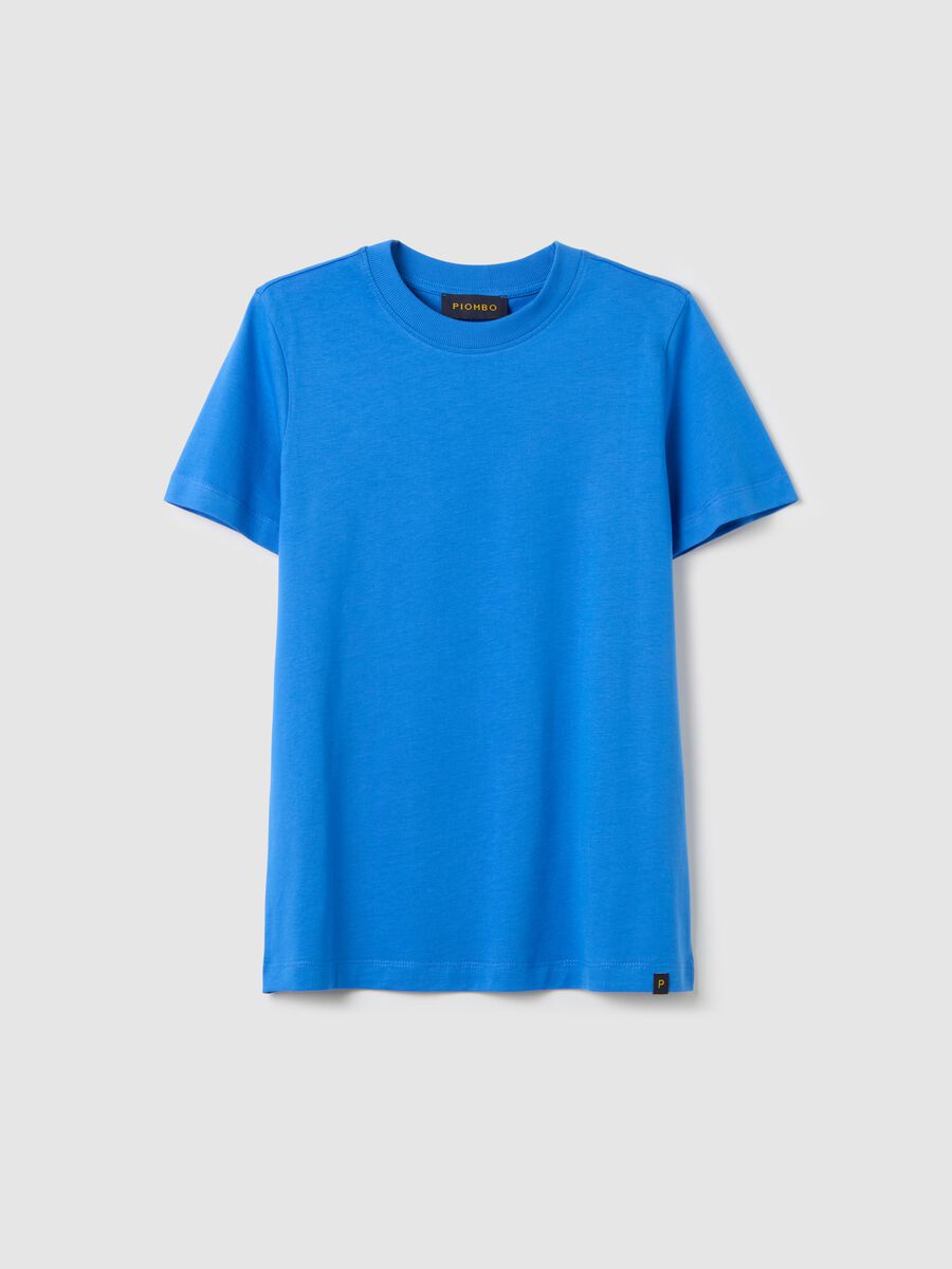 Cotton T-shirt with round neck_4