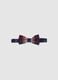 Adjustable kids multicolour checkered bow tie in pure cotton_0