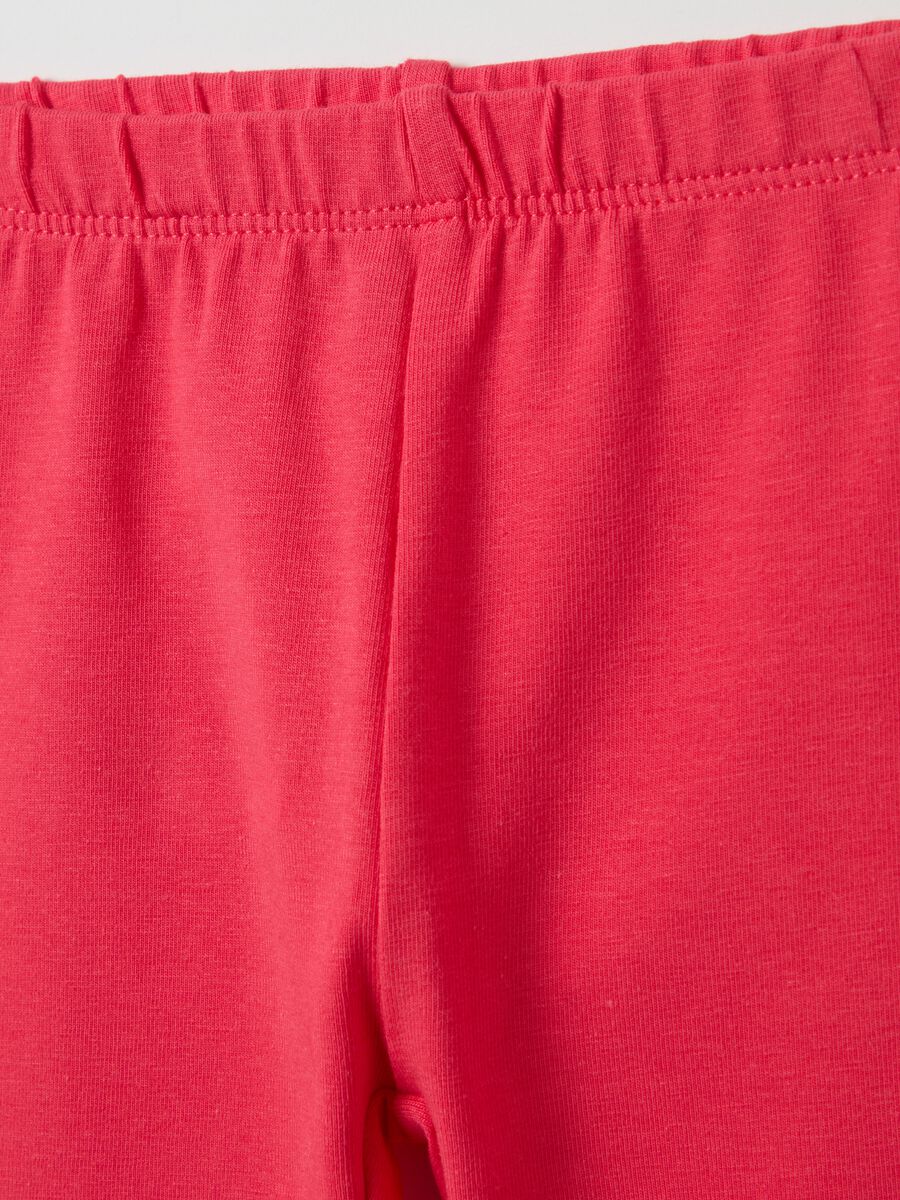 Two-pack leggings in stretch cotton with print_2
