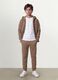 Beige organic cotton jogger trousers_0