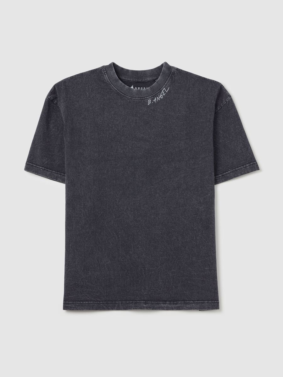 B.ANGEL X THE SEA BEYOND T-shirt in acid-wash cotton_4