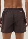 Brown regular-fit swim shorts with drawstring_2