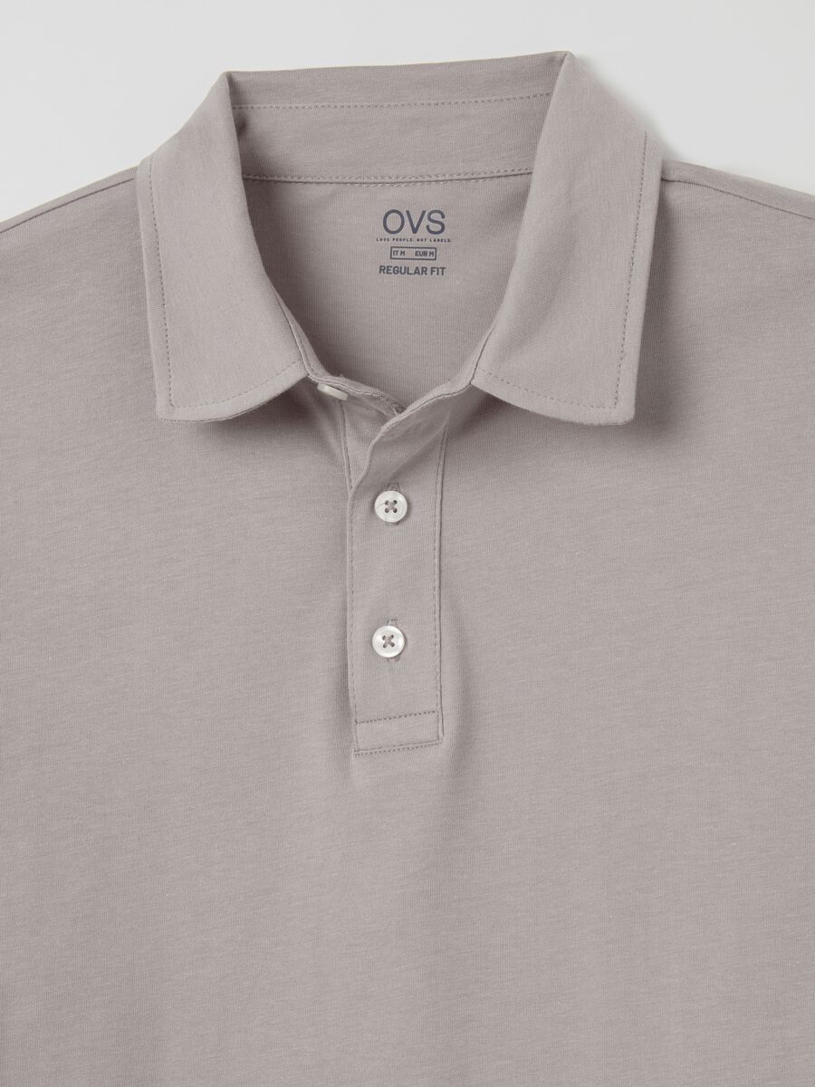Cotton polo shirt with long sleeves_5