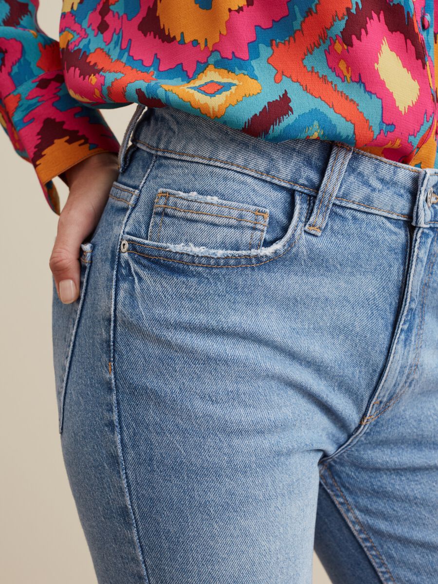 Jeans cropped flare fit_3