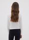 White pure organic cotton T-shirt with front slogan for girls_2