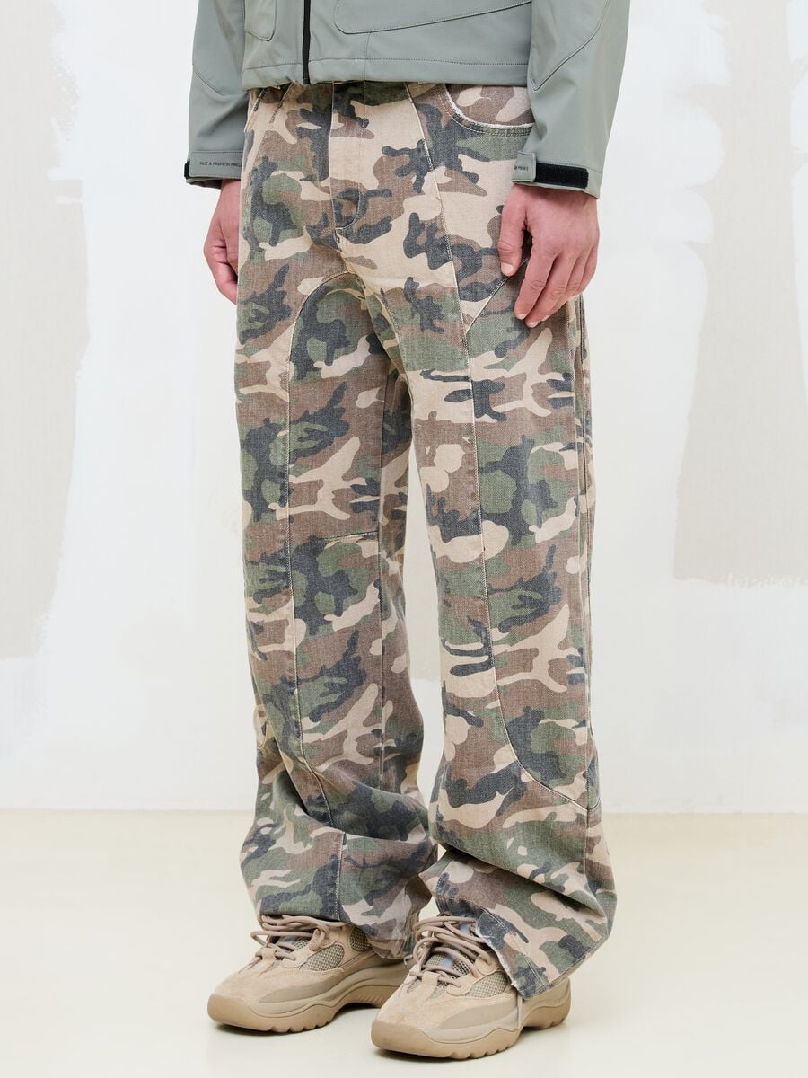 Baggy Denim Washed Camo_2