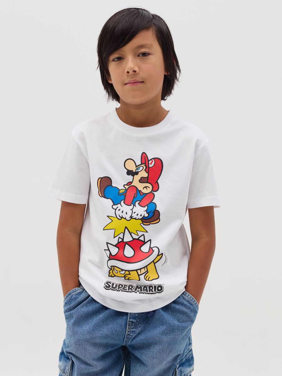 T-shirt in cotone con stampa Super Mario™_0