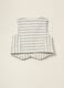 Beige pure cotton striped waistcoat_1