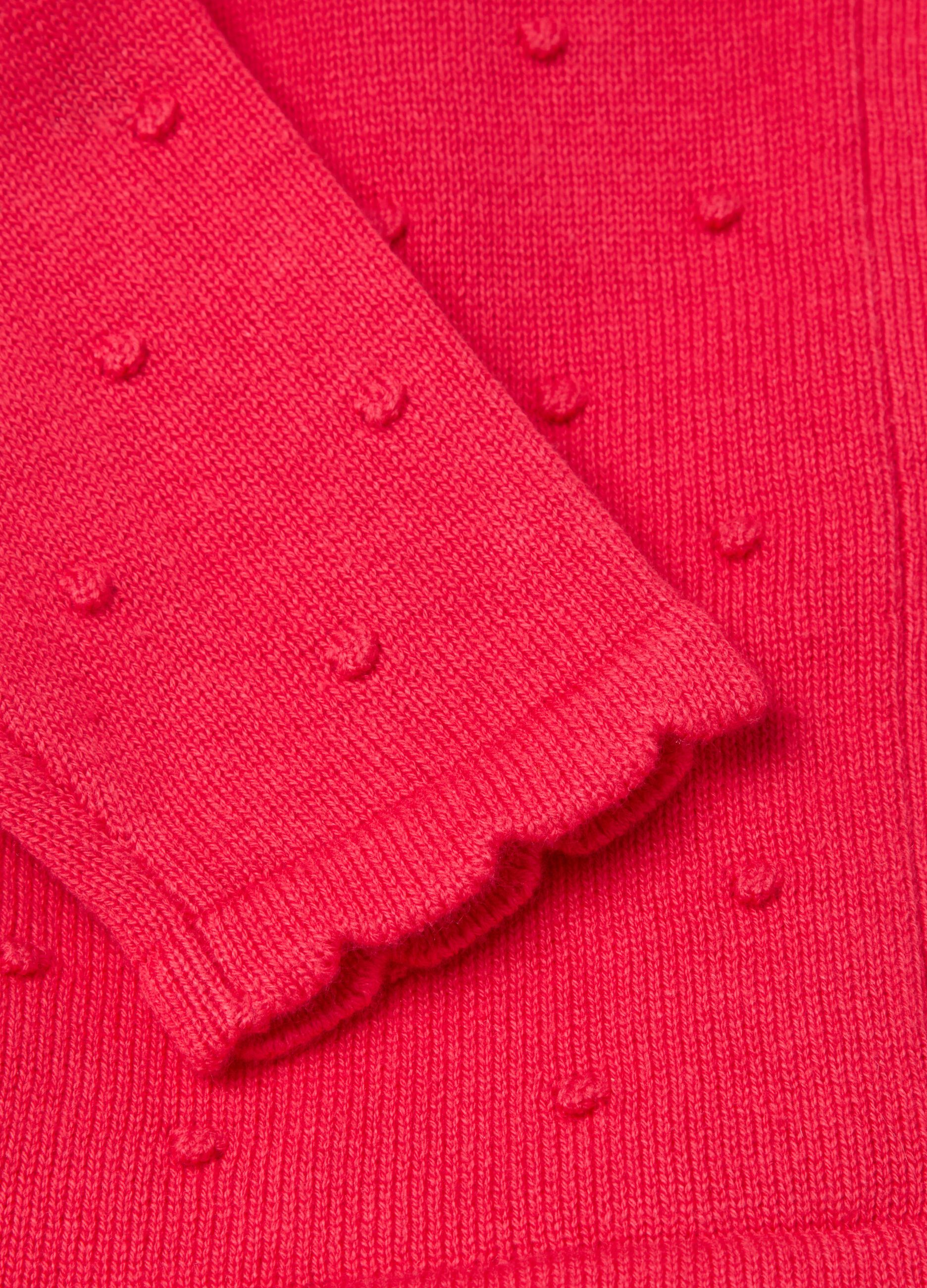 Cardigan plumetis in cotone 