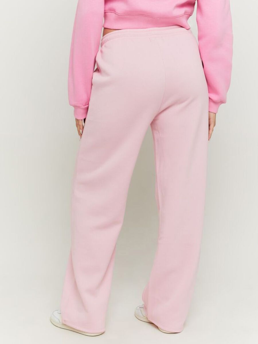 Women's pink cotton blend sporty set_1