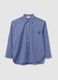 Blue Check Cotton Shirt_4