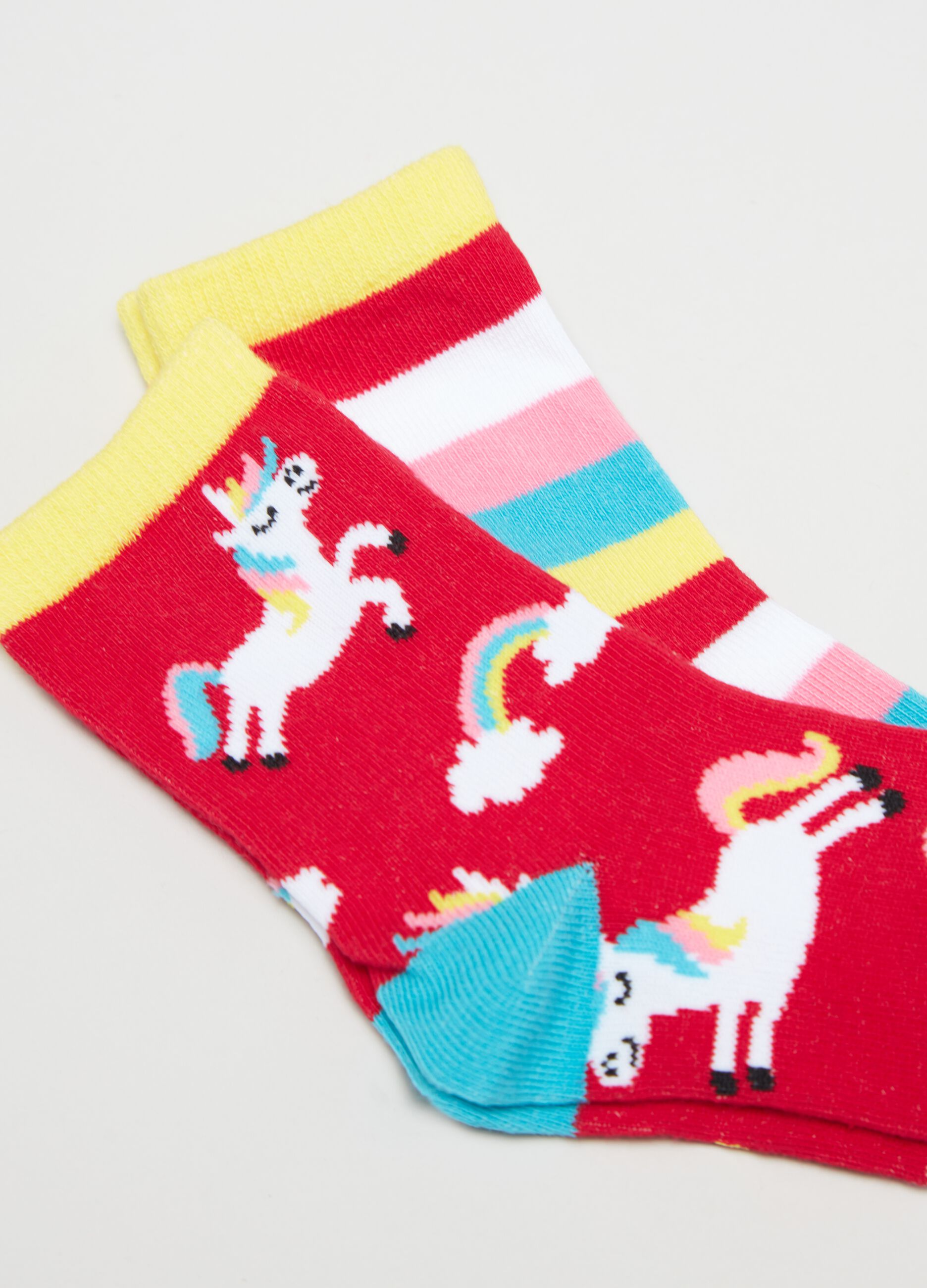 Bipack calze stretch con disegno unicorni_2