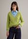 Green pure cotton regular fit cable knit jumper_1