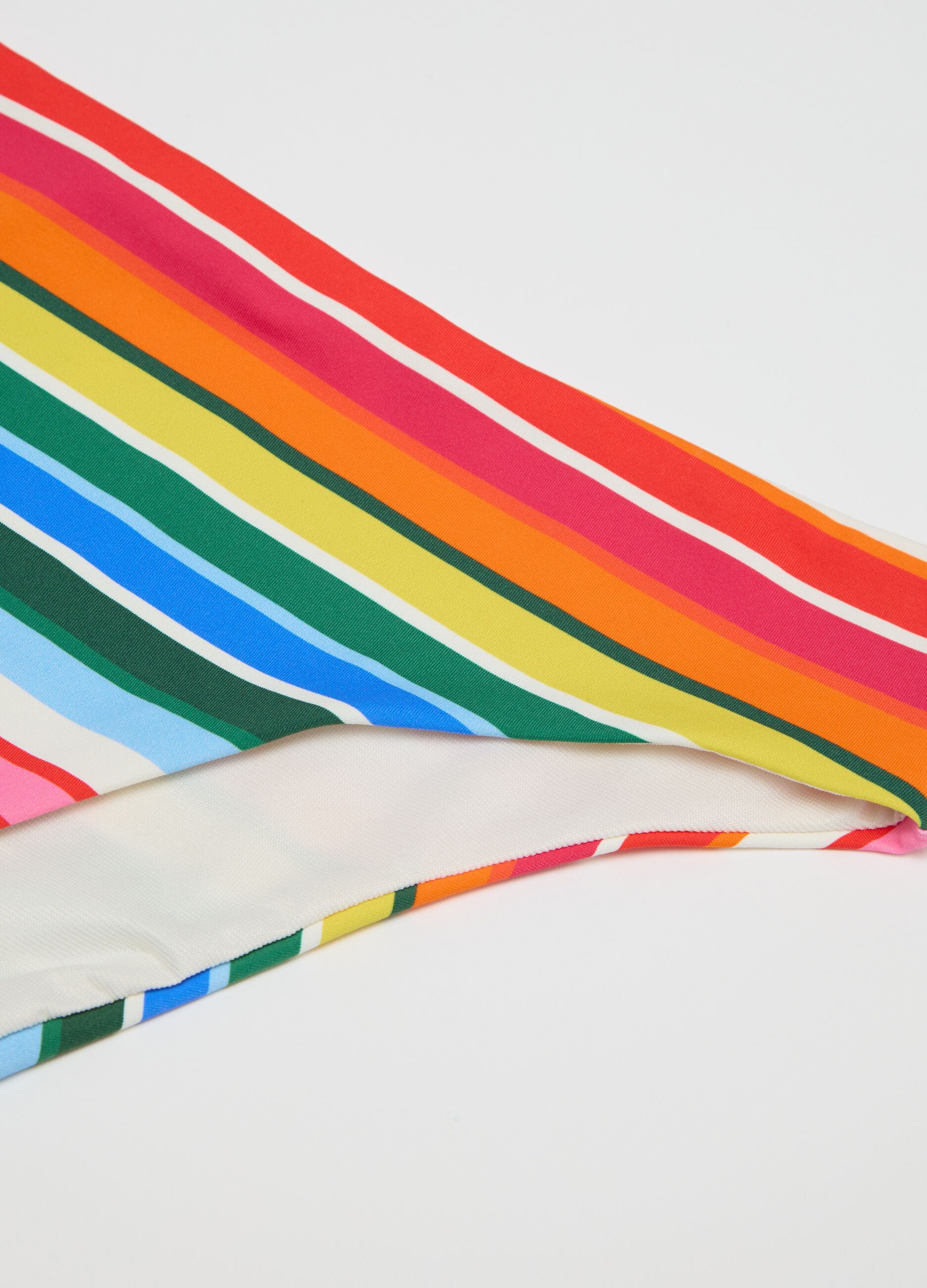 Women’s briefs in multicoloured stretch fabric with elasticated waist