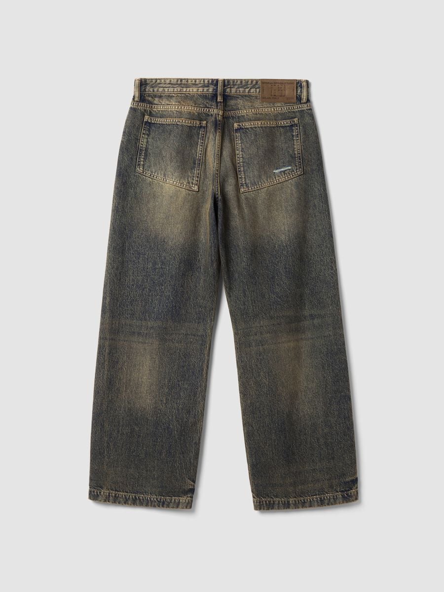 Wide Leg Denim Vintage Dark Blue_5